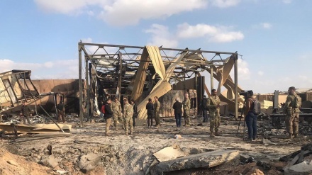 آتش‌سوزی مهیب در پایگاه هوایی آمریکا در عراق