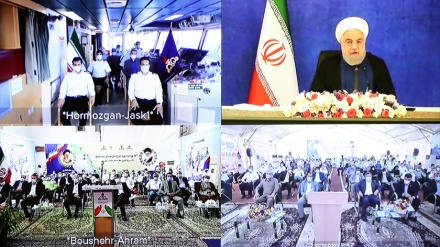 روحاني: مشروع نقل النفط من ميناء جاسك يمثل ردا حازما على جميع المتأمرين