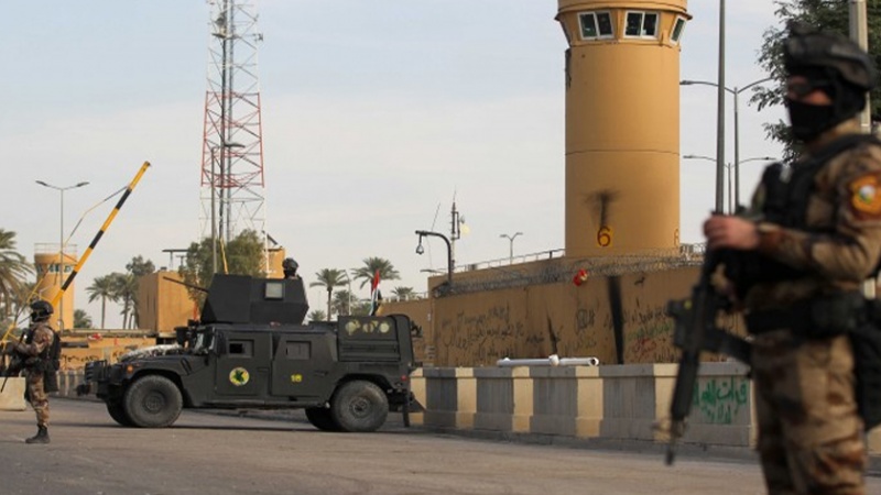 Iranpress: أنباء عن إسقاط طائرة مسيرة قرب السفارة الأميركية في بغداد