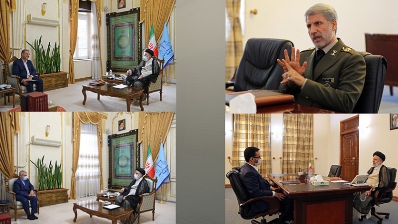Iranpress: وزراء الدفاع والاتصالات والجهاد الزراعي يلتقون بالرئيس المنتخب