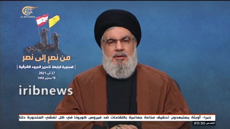 Iranpress: نصر الله: إيران تقف إلى جانب لبنان والمقاومة في مكافحة الإرهاب