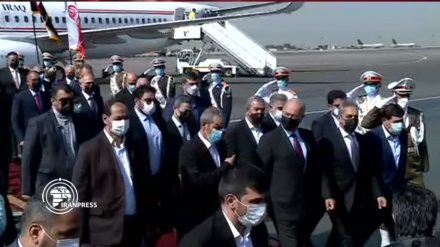 الرئيس العراقي يصل طهران + فيديو