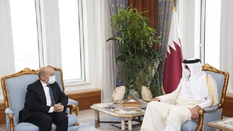Iranpress: أمير قطر يبحث الأوضاع في أفغانستان مع وزيرخارجية فرنسا