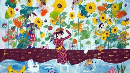 أطفال إيرانيون يتألقون في مسابقة الرسم الدولية في اليابان