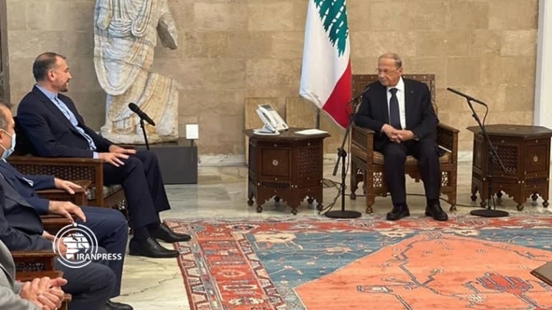 Iranpress: وزير الخارجية الايراني يلتقي الرئيس اللبناني في بيروت