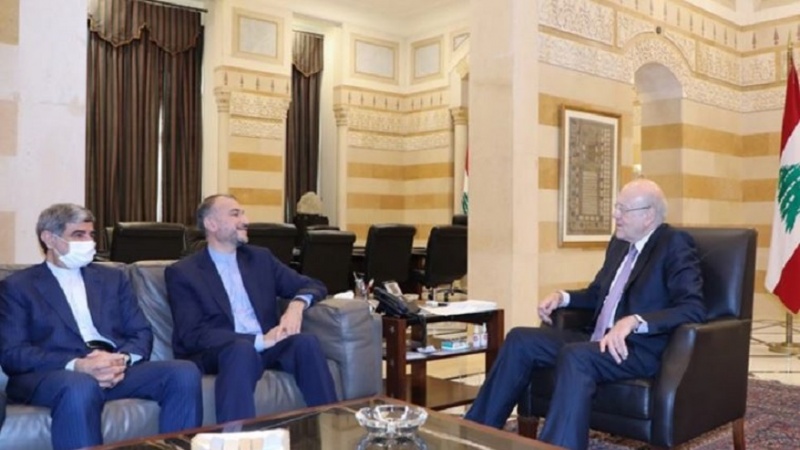 Iranpress: وزير الخارجية الايراني يلتقي رئيس الوزراء اللبناني