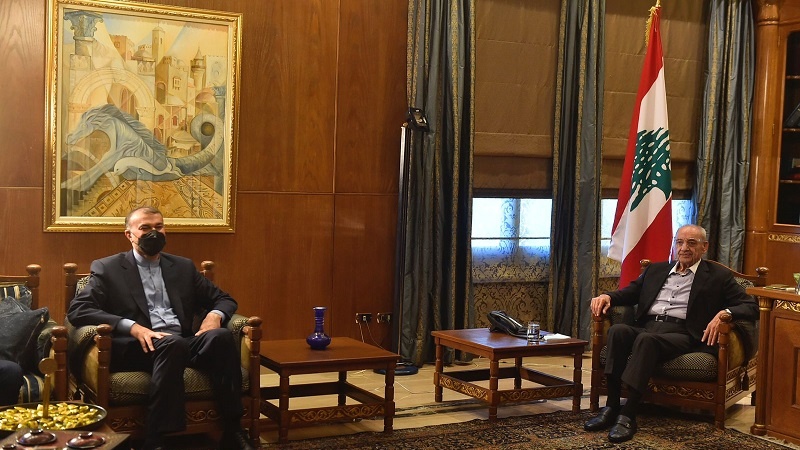 Iranpress: وزير الخارجية الإيراني يلتقي رئيس البرلماني اللبناني في بيروت