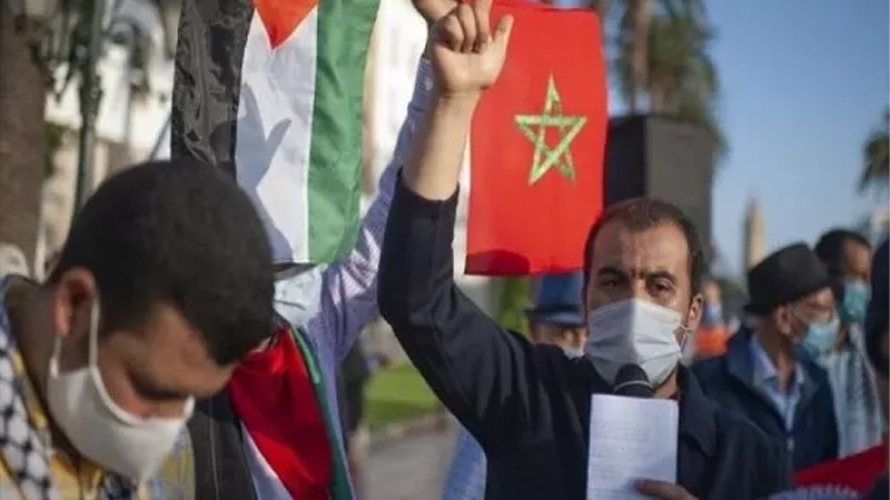 Iranpress: مظاهرات حاشدة في المغرب رفضا للتطبيع مع الاحتلال الإسرائيلي + فيديو