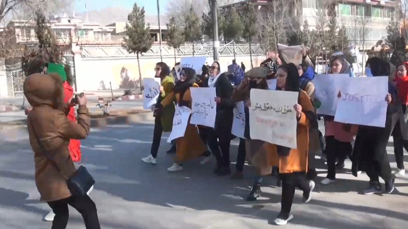 Iranpress: مظاهرة لنساء أفغانيات في كابول