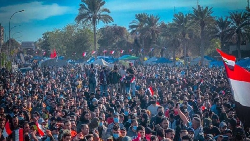 احتجاجات جديدة بالقرب من المنطقة الخضراء في بغداد رفضاً لنتائج الانتخابات