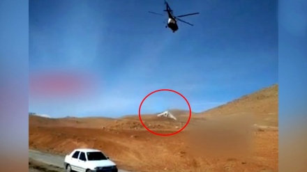 انتشار تصاویری از سقوط یک پهپاد در اطراف کوهرنگ