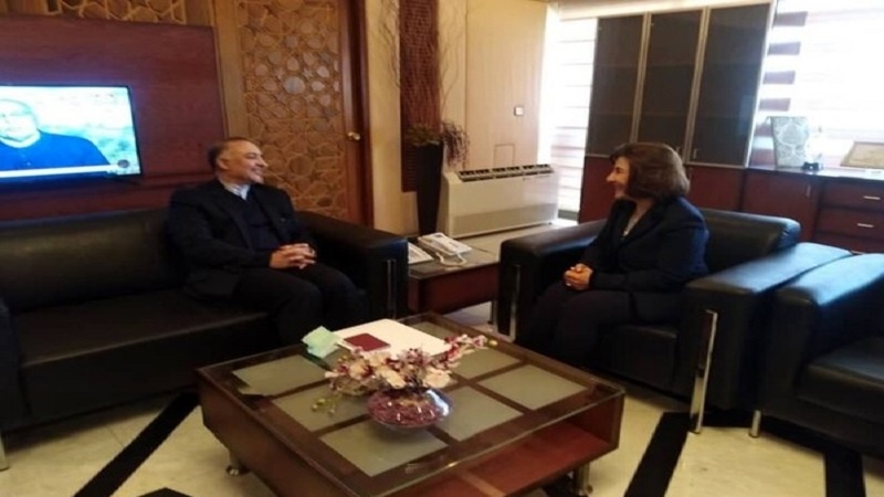 السفير الإيراني يلتقي بمستشارة الرئيس الأسد