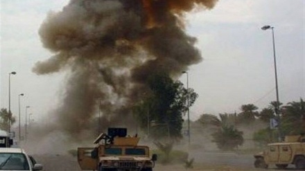 انفجار يستهدف رتلاً للتحالف الأمريكي شمالي بغداد