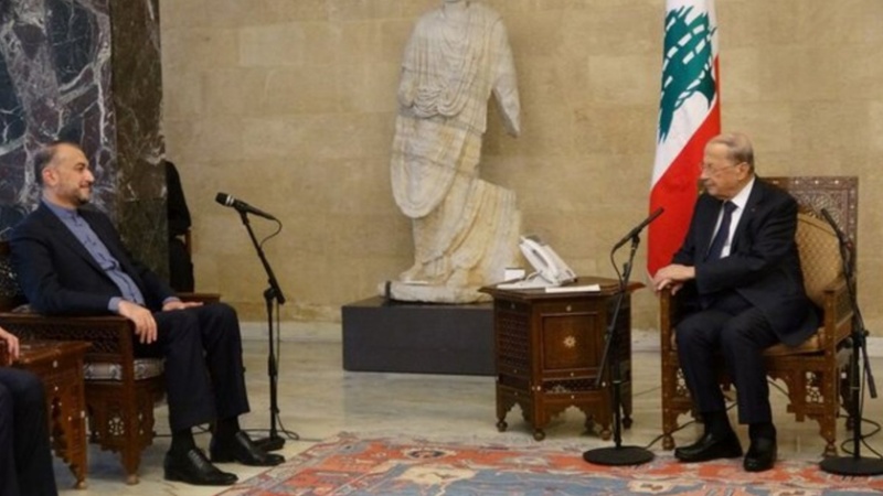 Iranpress: أميرعبداللهيان يبحث آخر التطورات مع الرئيس اللبناني