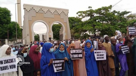 مظاهرات شعبية بنيجيريا دعما للشيخ زكزاكي