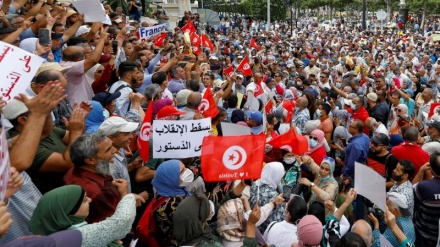 مظاهرات في تونس ضد قرارات قيس سعيّد