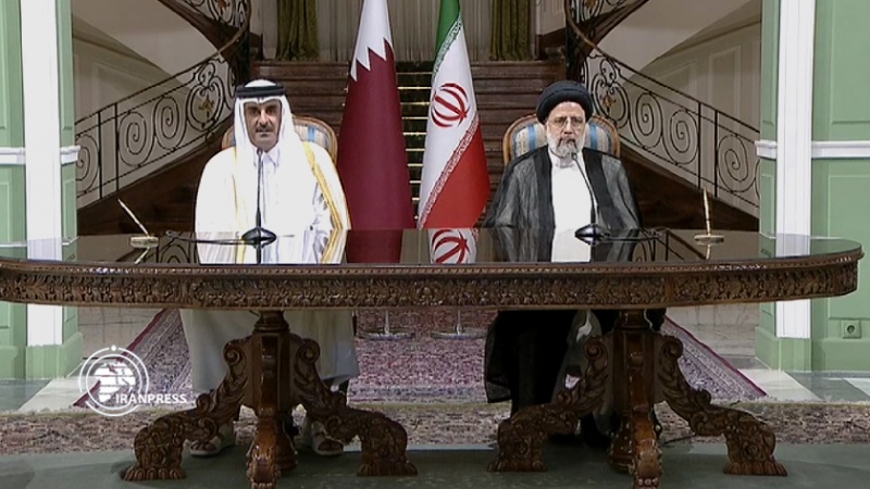 أمير قطر والرئيس الإيراني يبحثان العلاقات الثنائية والملفات الإقليمية