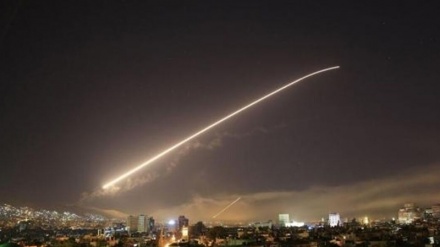 مقابله پدافند هوایی سوریه با اهداف متخاصم