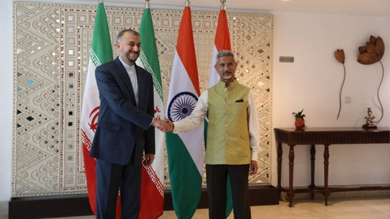 Iranpress: وزيرا الخارجية الإيراني والهندي يناقشان القضايا ذات الاهتمام المشترك