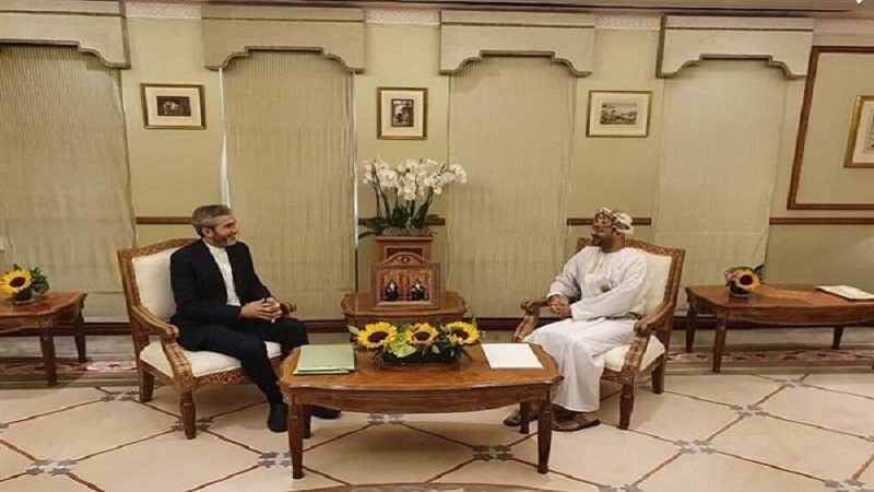 Iranpress: نائب وزير الخارجية الإيراني يلتقي وزير الخارجية العماني في مسقط