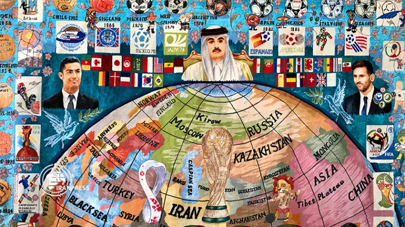 Iranpress: السجادة الإيرانية الفاخرة ضيفة خاصة على كأس العالم بقطر