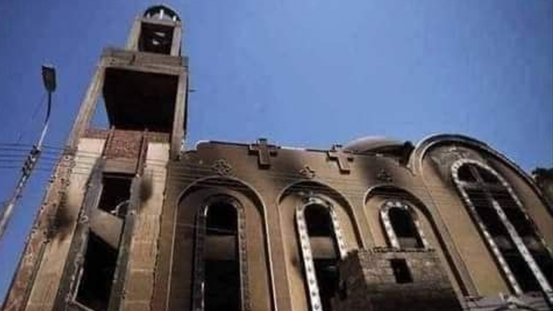 41 قتيلًا في حريق كبير بالكنيسة القبطية في مصر 