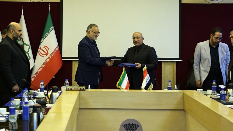 Iranpress: اتفاقية التوأمة بين مدينتي طهران الإيرانية وكربلاء العراقية