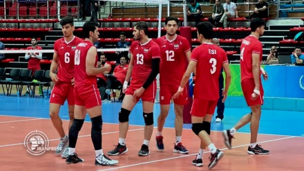  برتری قاطع تیم والیبال ایران مقابل پاکستان 