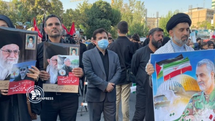 برگزاری تجمع ضد صهيونيستی مردم عاشورايی تهران