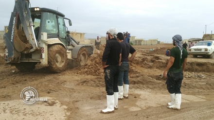 امدادرسانی جهادگران در سیلاب بی‌سابقه یزد