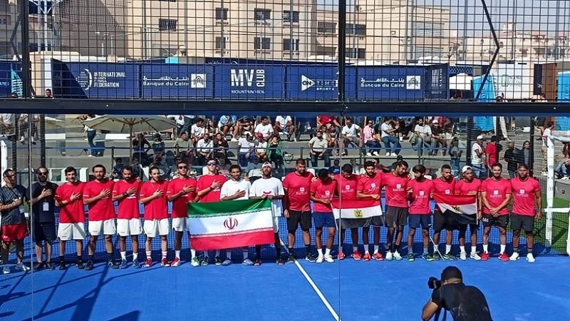 Iranpress: منتخب إيران لرجال البادل يفوز بـ الوصافة في تصفيات كأس العالم بمصر