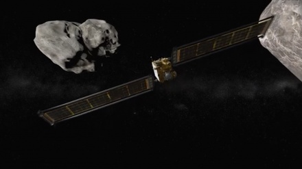 انتشار نخستین تصاویر از اصابت فضاپیمای «دارت» با یک سیارک