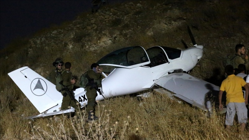 Iranpress: سقوط طائرة إسرائيلية صغيرة جنوبي الضفة