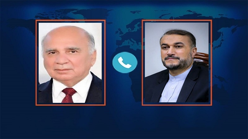 Iranpress: اتصال هاتفي بين وزيري خارجية إيران والعراق