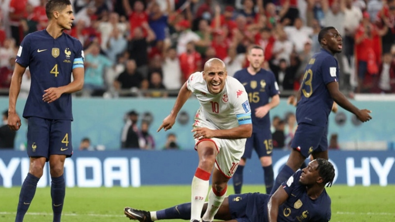 Iranpress: تونس تفوز على فرنسا حاملة اللقب وتودع مونديال قطر مرفوعة الرأس