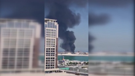 آتش‌سوزی در نزدیکی اسکان هواداران جام‌جهانی قطر