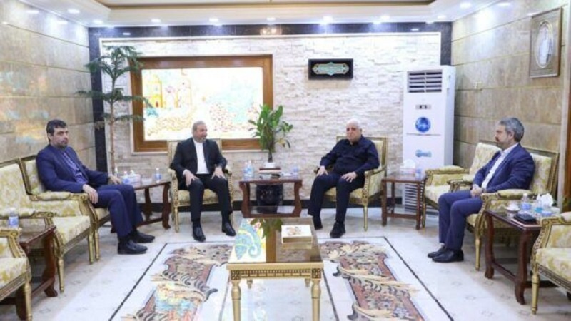 السفير الإيرانی في بغداد یلتقی رئيس هيئة الحشد الشعبي العراقي