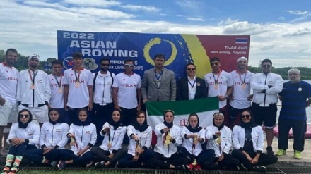 المنتخب الإيراني للتجديف يحصد ثماني ميداليات ملونة في بطولة آسيا