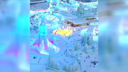 تماشایی؛ دنیای یخ و برف در هیلونگجیانگ چین 