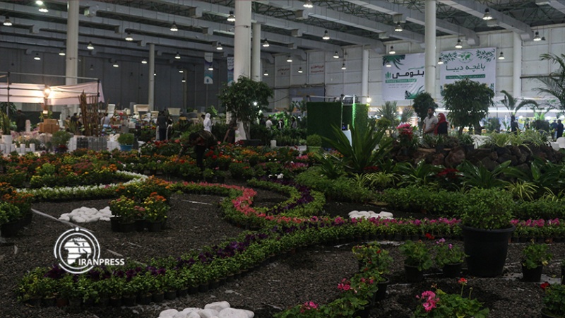 Iranpress: معرض الزهور والنباتات يستقطب الزوار في كيش