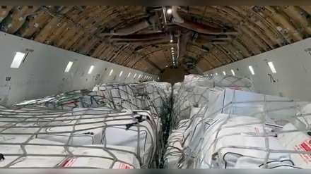 سومین هواپیمای کمک‌های ایران در فرودگاه حلب به زمین نشست