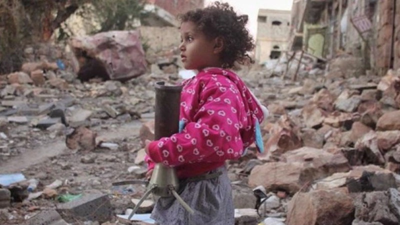 Iranpress: أكثر من 8 آلاف يمني ضحايا انفجار قنبلة عنقودية