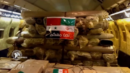 سومین هواپیمای کمک‌های ایران در فرودگاه حلب به زمین نشست