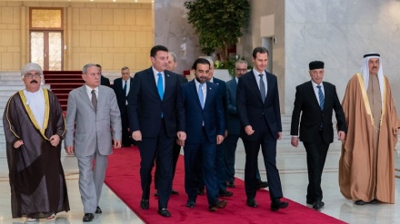 لقاء رؤساء البرلمانات العربية مع الرئيس السوري