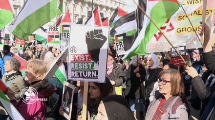 المظاهرات ضد الكيان الصهيوني في لندن