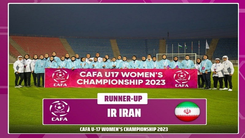ناشئات المنتخب الإيراني لكرة القدم يفزن بوصافة بطولة وسط آسيا