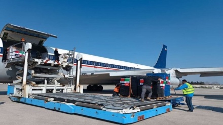 إيران ترسل الطائرة الـ15 المحملة بالمساعدات الإنسانية إلى سوريا