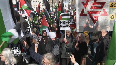 تظاهرات ضد صهیونیستی در لندن؛ همه ضد نتانیاهو شعار سر دادند