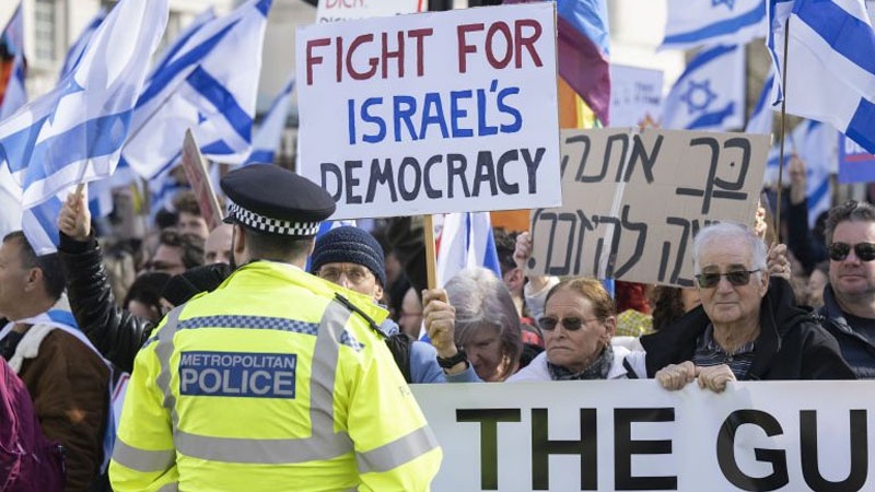 Iranpress: الاحتجاجات في لندن ضد زيارة نتنياهو