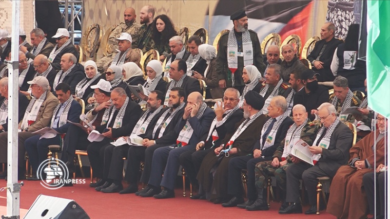 Iranpress: مسيرات يوم القدس العالمي في دمشق تحت شعار ’الضفة درع القدس‘